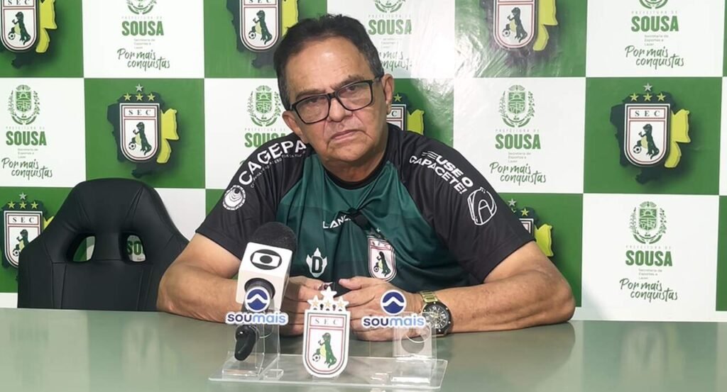 Novo treinador do Sousa, Diá promete reação: ‘Jogadores não desaprenderam’