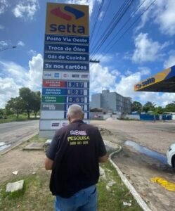 Menor preço da gasolina cai R$ 0,10 em João Pessoa, constata Procon-JP
