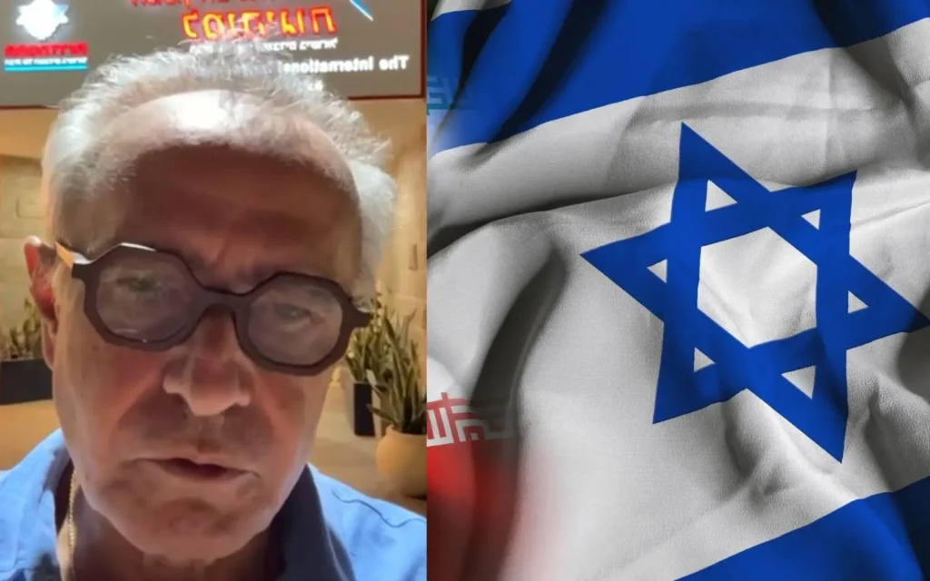 Cícero Lucena grava vídeo em abrigo em Israel: “Sirene tocou duas vezes. Base aérea fechada”