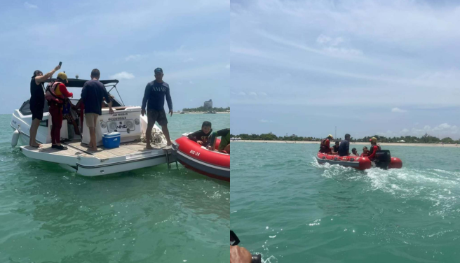 Oito pessoas ficam à deriva e são resgatadas em praia da Grande João Pessoa