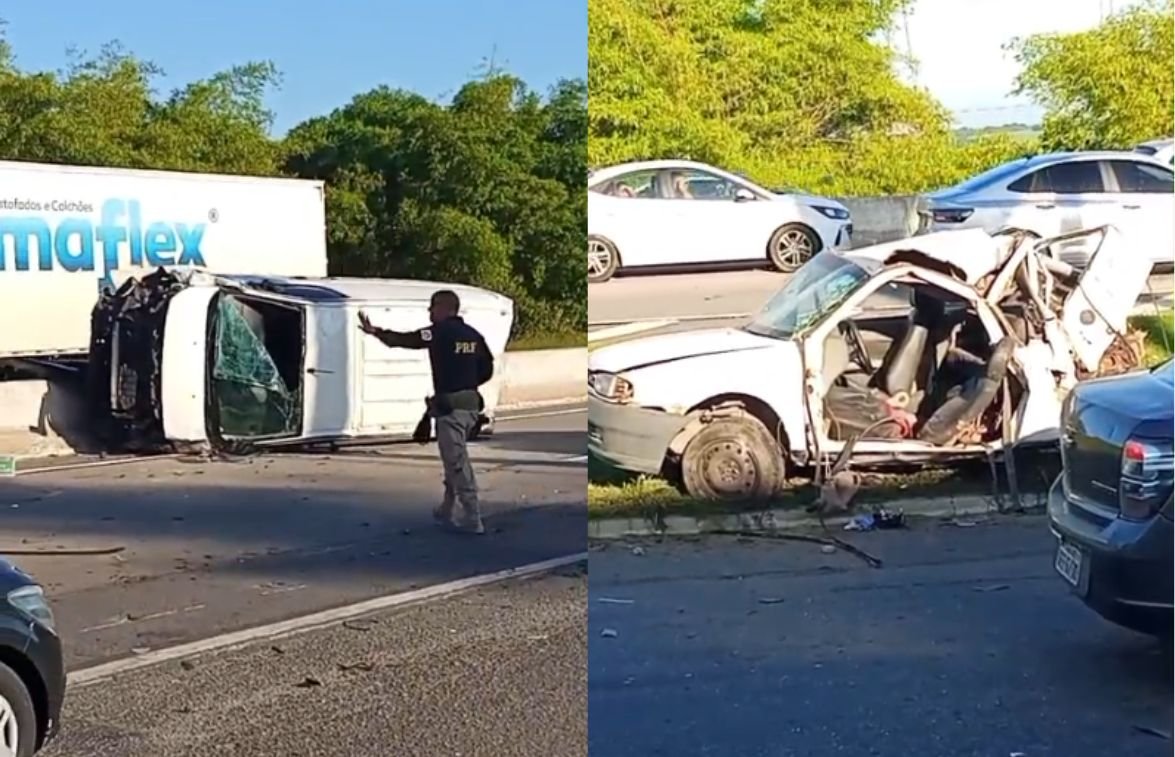 Mulher morre atropelada por van enquanto tentava atravessar BR-101 em Conde