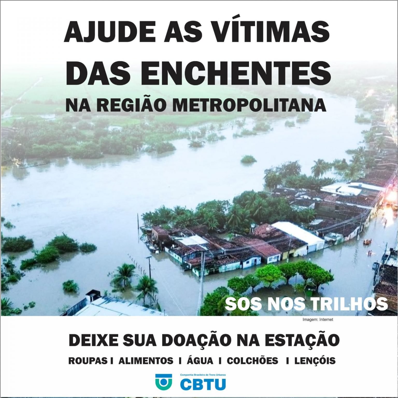 CBTU João Pessoa transforma estações em ponto de arrecadação de donativos