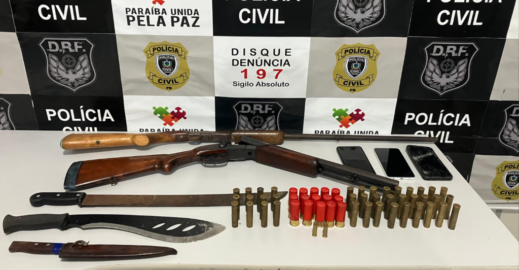 Foragido da Justiça do RN é preso com armas durante operação em Campina Grande