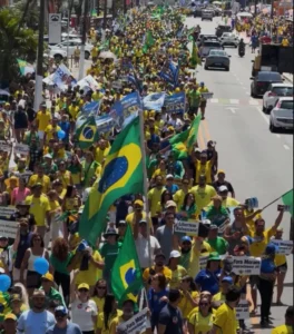João Pessoa tem manifestação contra o STF, Lula e Alexandre de Moraes, na orla da capital