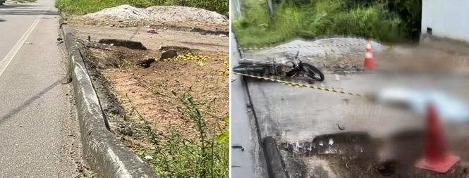 Mulher morre e homem fica ferido em acidente com moto entre Conde e Jacumã