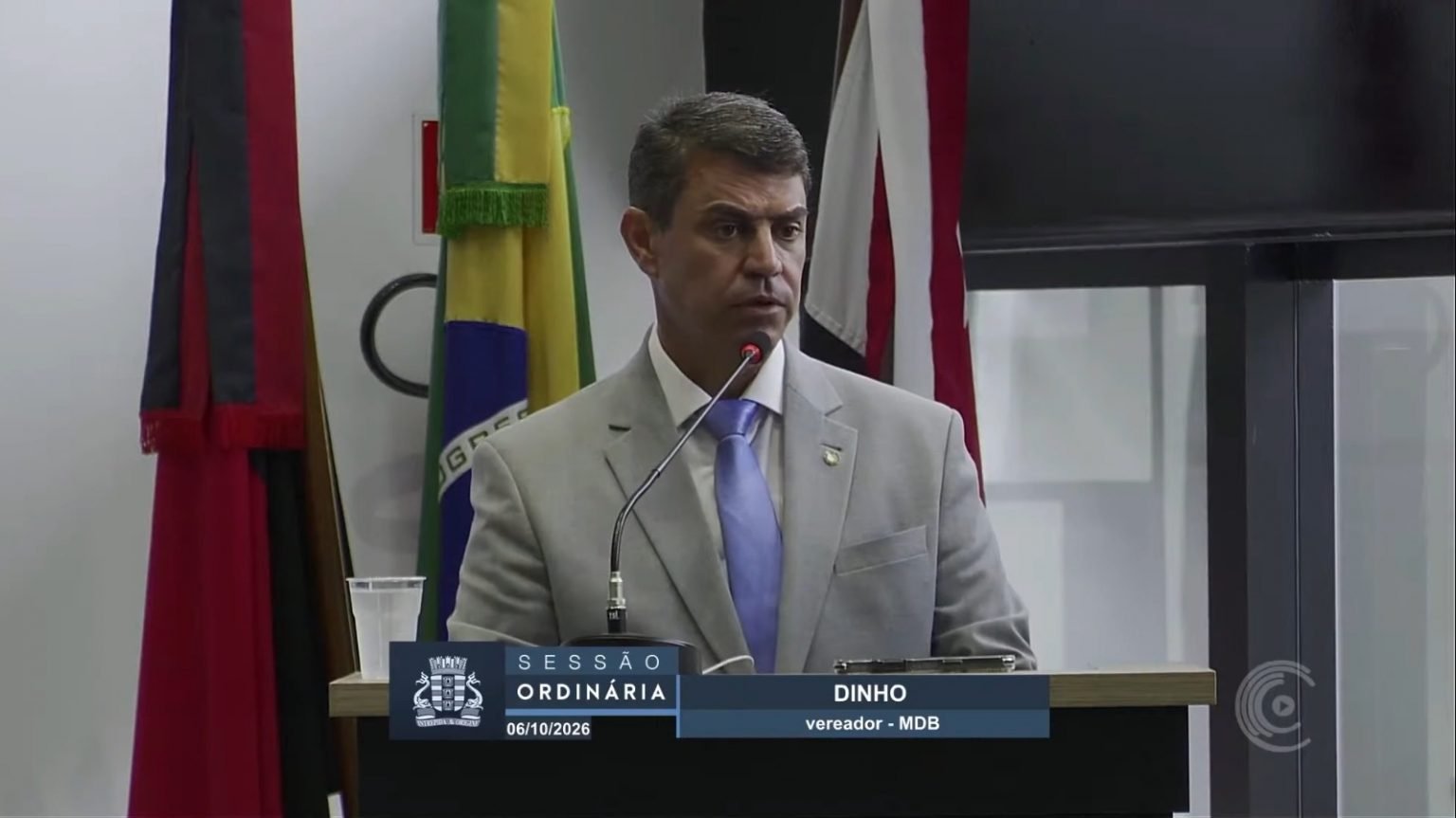 ‘Meus projetos agora são outros’, diz Dinho sobre não disputar reeleição como vereador